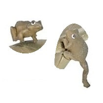 2 Frogs for Acadia Birdbath (thin peg for bowl with 2-tab connector)