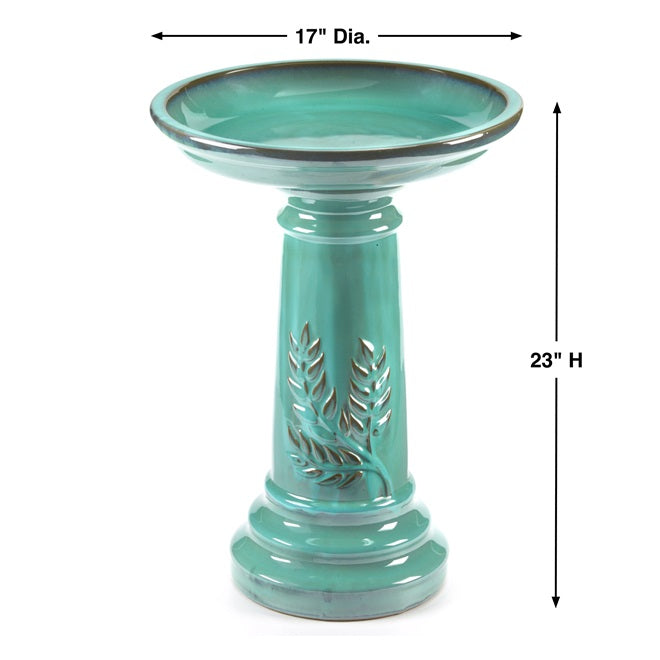 Wingate Ceramic Traditional Birdbath