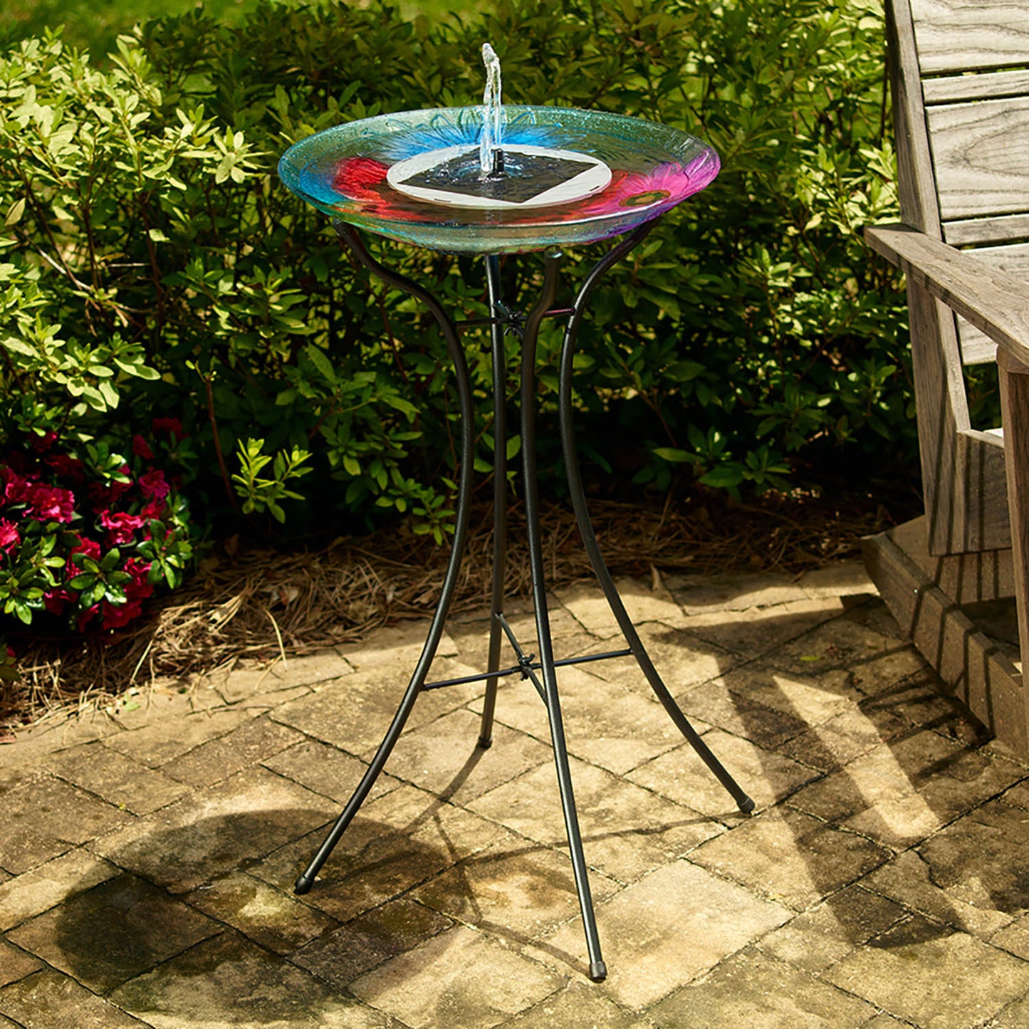 Aquanura 9" Solar Birdbath Insert for Traditional Birdbaths