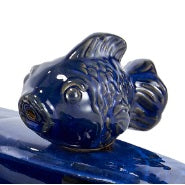 Blue Fish for Ceramic TableTop Fountain