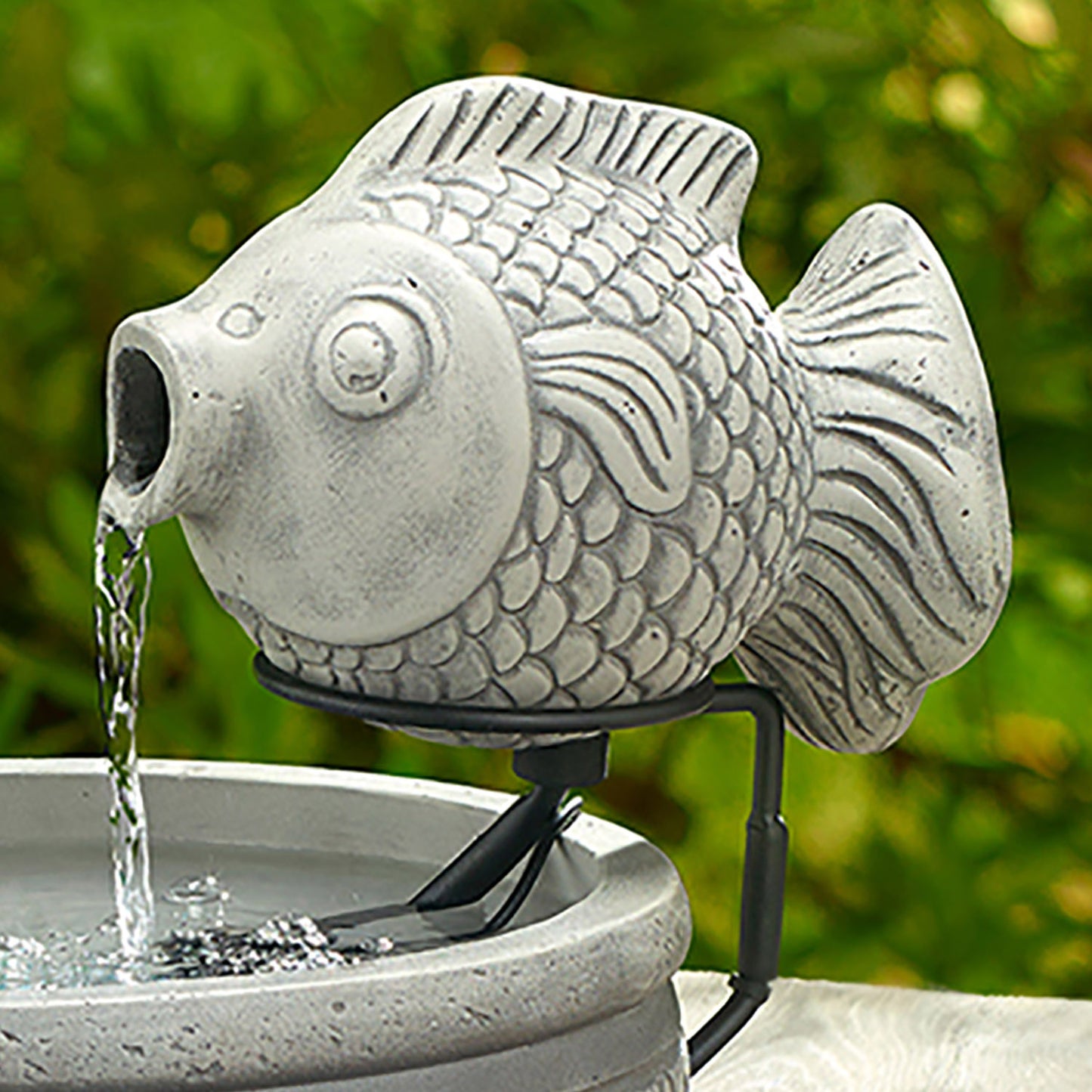 Marin Cement Fish Solar Fountain
