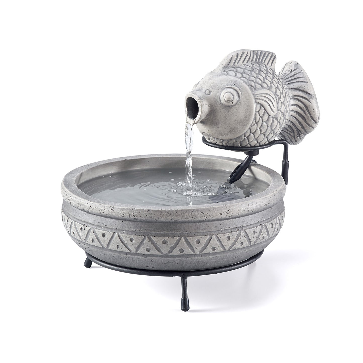 Marin Cement Fish Solar Fountain
