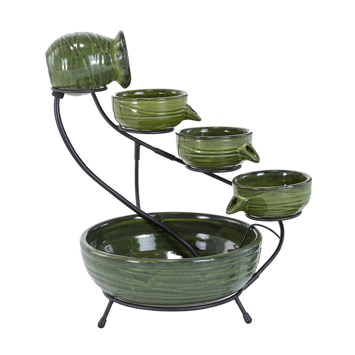 Jug/Pitcher for Bamboo Green Ceramic Cascade