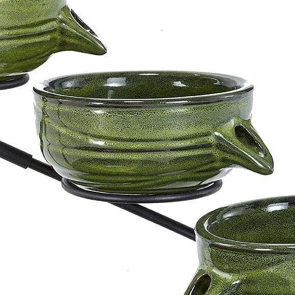 Small Bowl for Bamboo Green Ceramic Cascade
