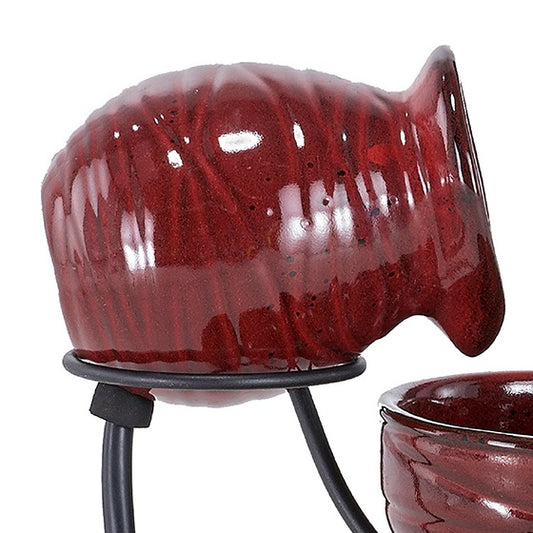 Jug/Pitcher for Lava Red Ceramic Cascade