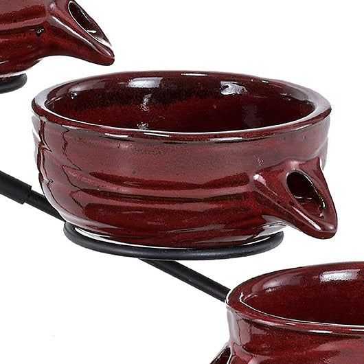 Small Bowl for Lava Red Ceramic Cascade