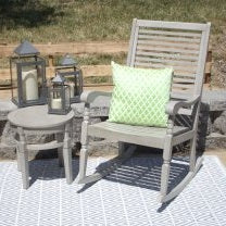 Hardwood Rocking Chair - Gray