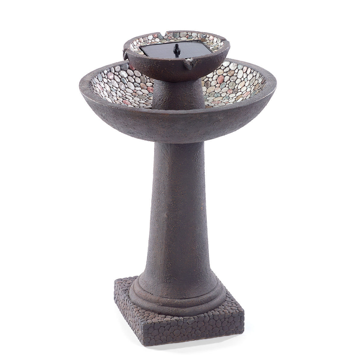 Riverstone 2-Tier Solar-on-Demand Fountain