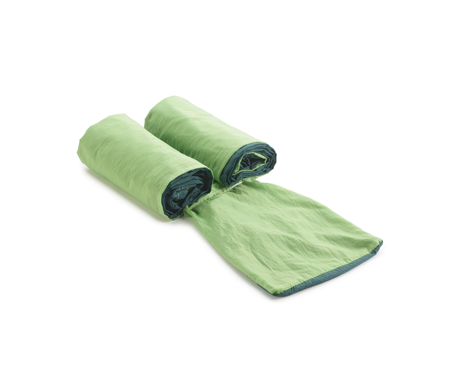 Nylon Hammock in a Bag - Two Tone Green