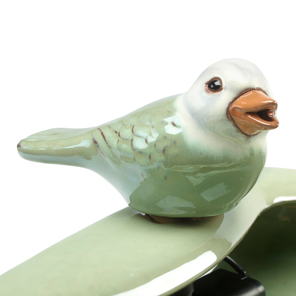 Ceramic Bird Solar Fountain