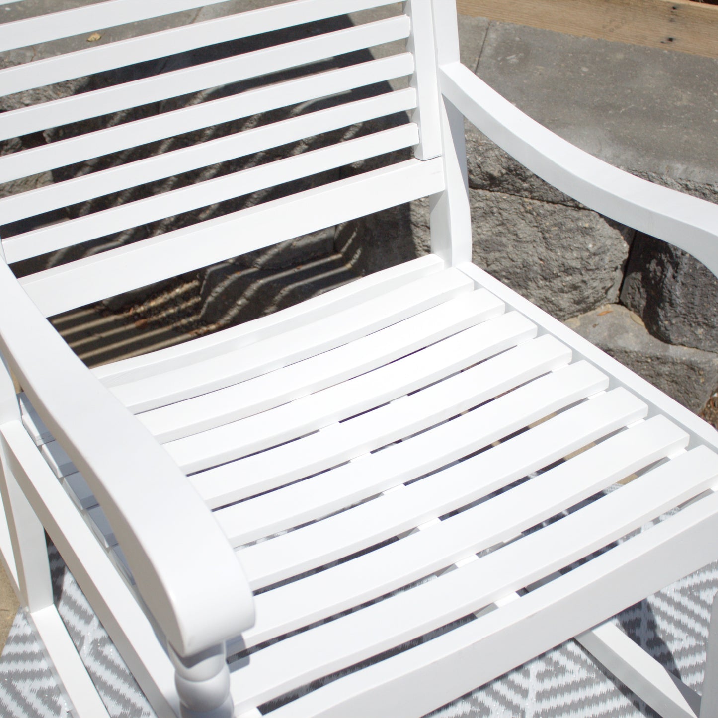 Hardwood Rocking Chair - White