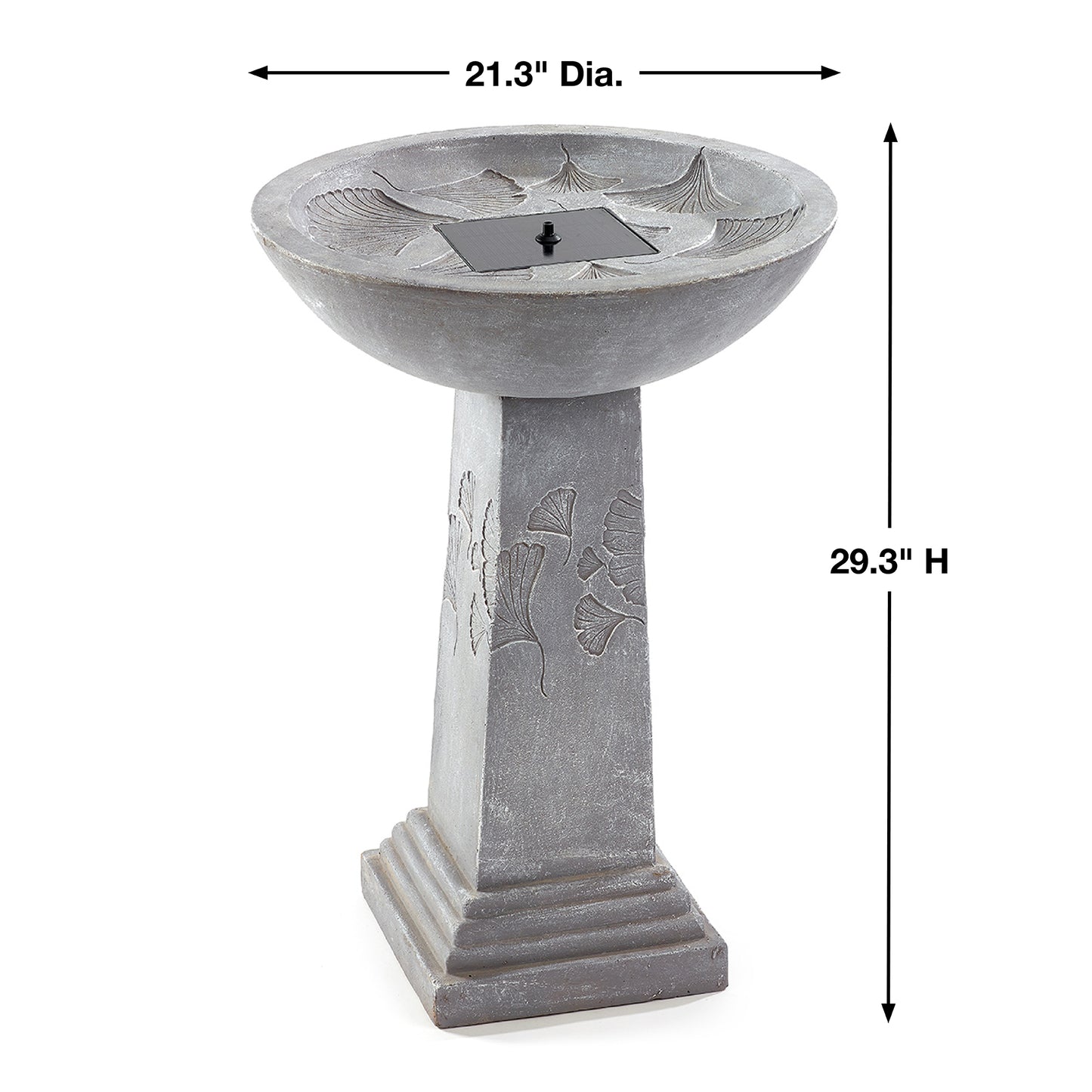 Gingko Solar Birdbath