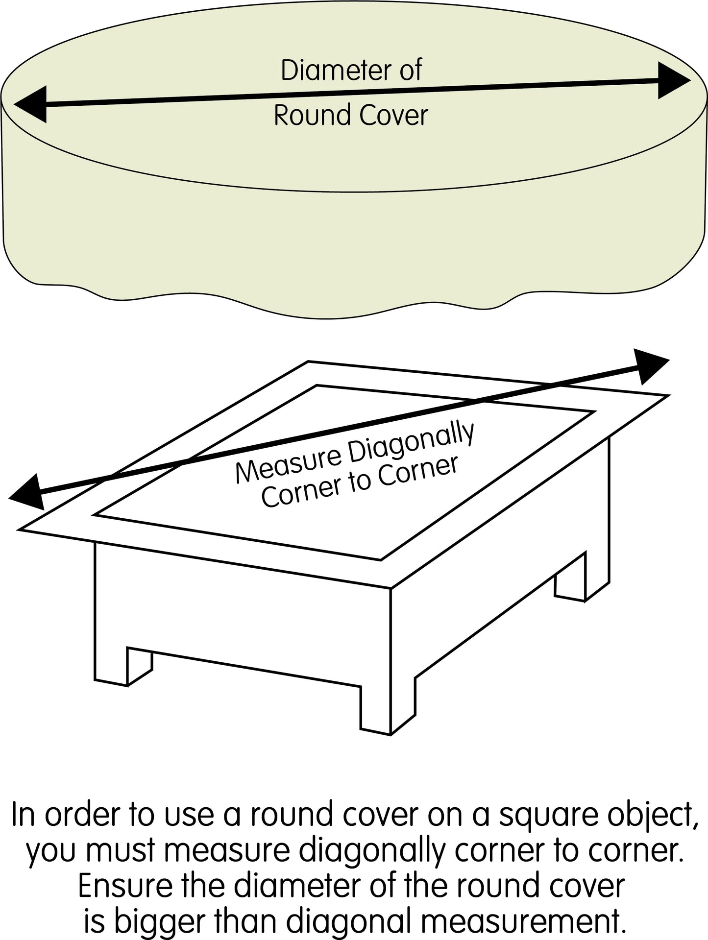 80" Fire Pit Cover (Black Or Khaki)