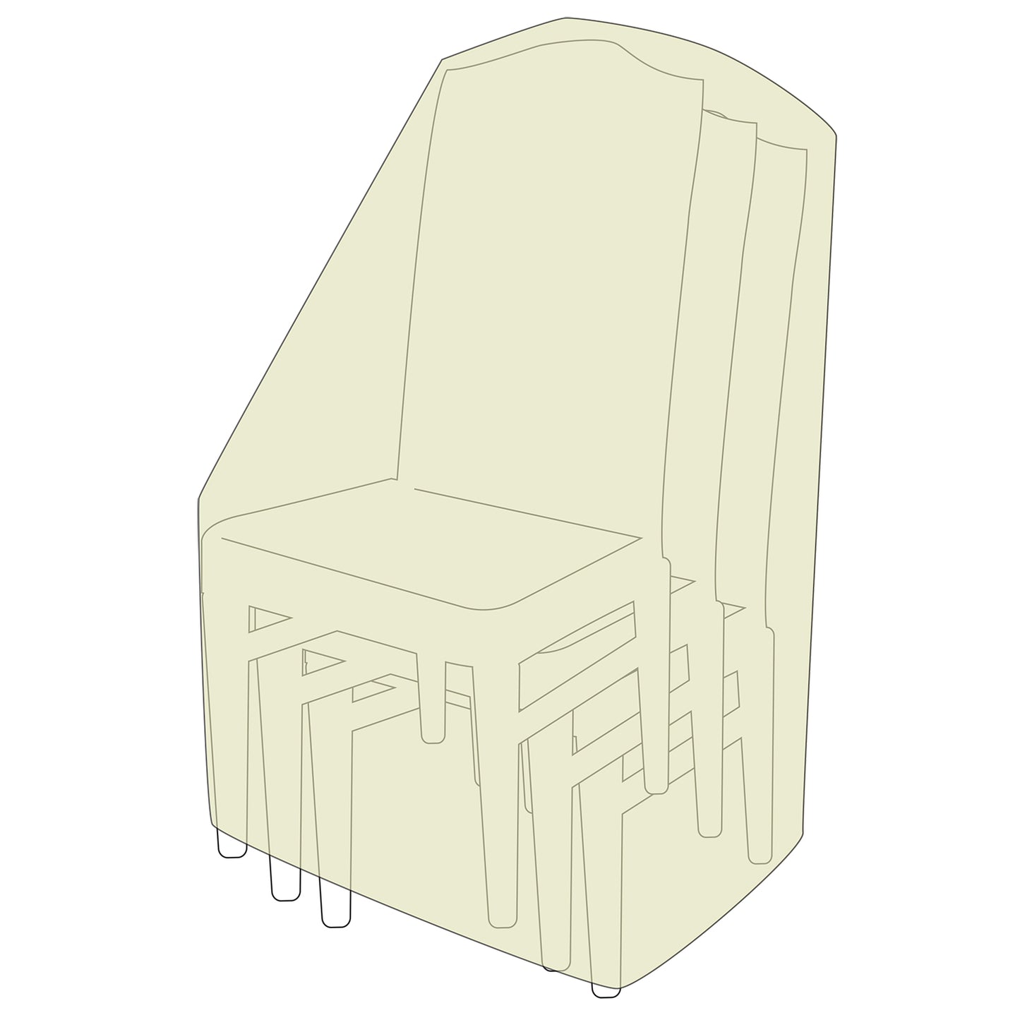High Stack Chair Cover (Khaki)