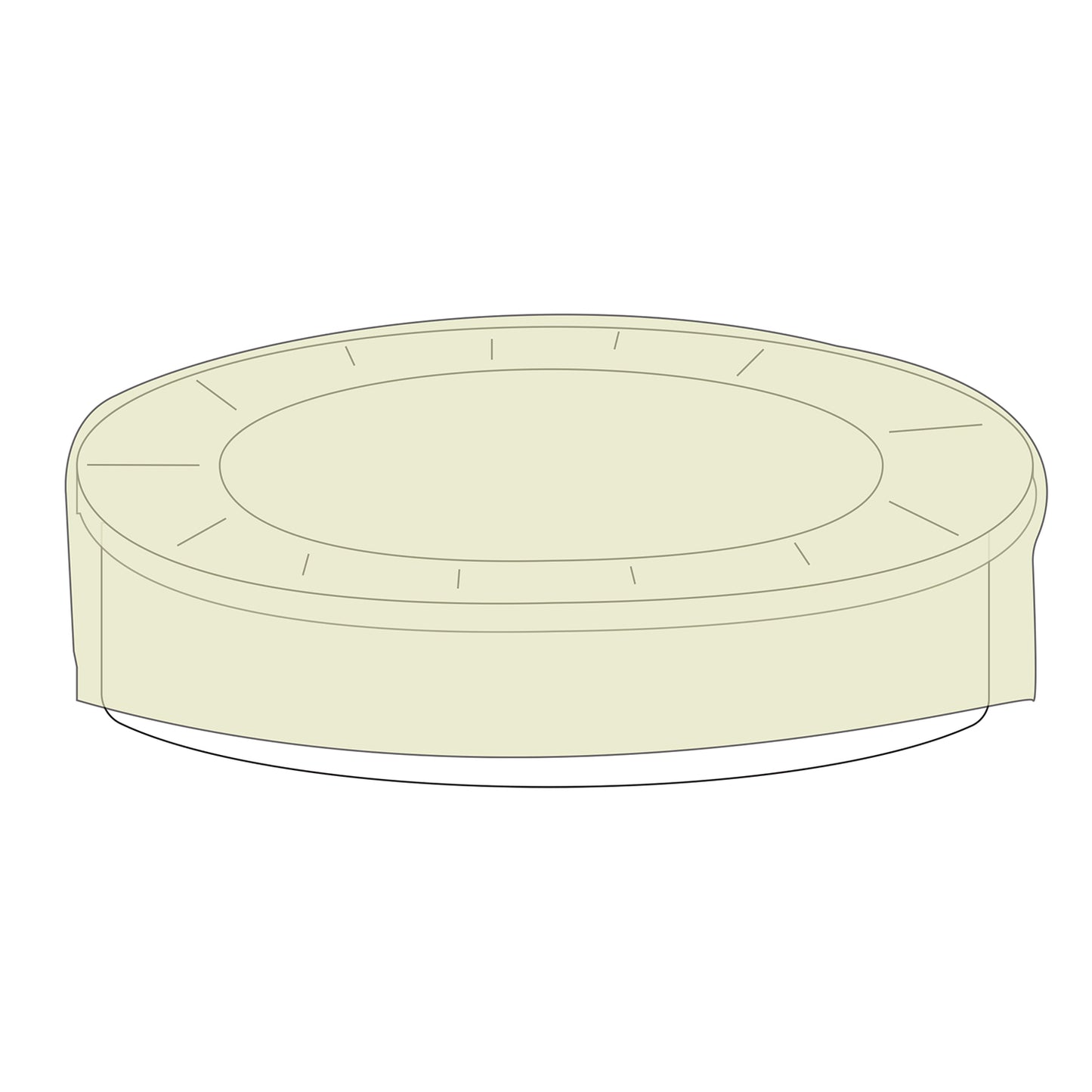 48" Fire Pit Cover (Black Or Khaki)