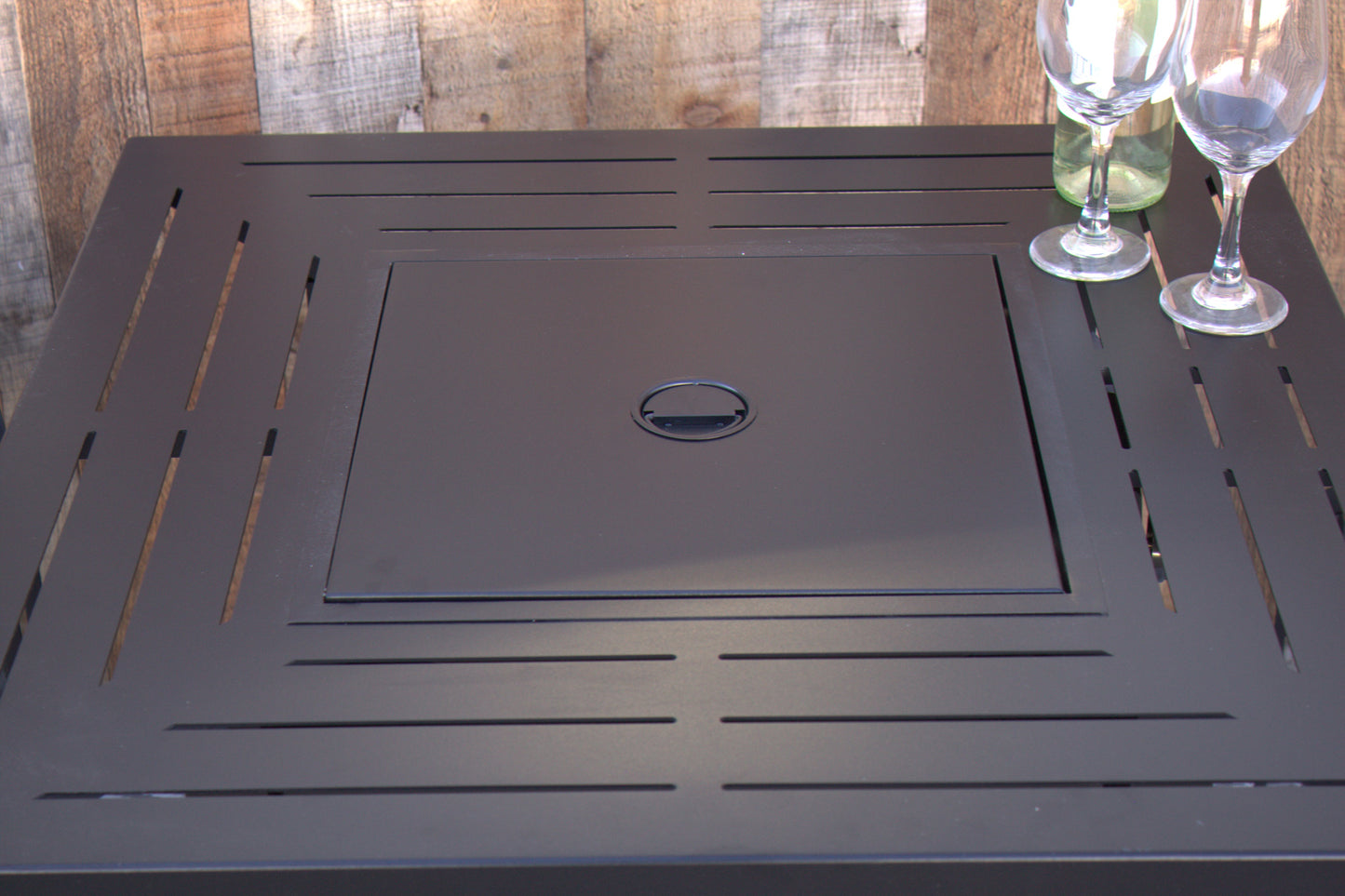 Ashbury 30" Square Outdoor Patio Fire Pit - Black