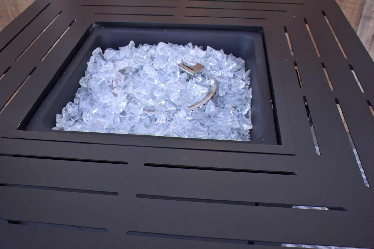 Ashbury 30" Square Outdoor Patio Fire Pit - Black