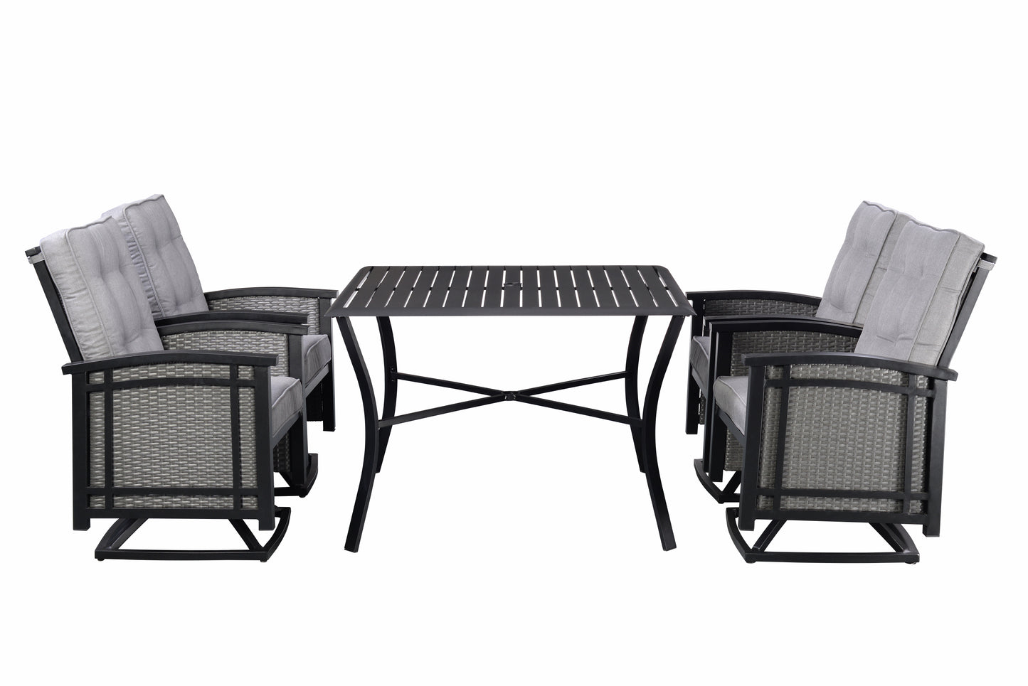 Palmetto 5pc Dining Set - Black/Gray