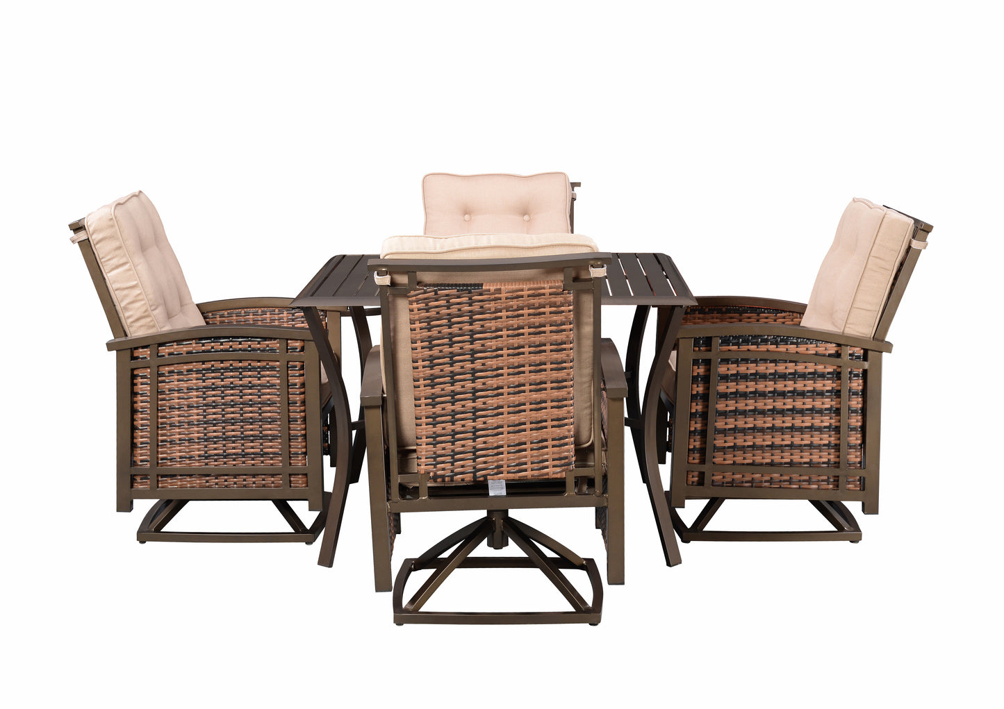 Palmetto 5pc Dining Set - Bronze/Tan