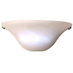 Frosted Marble Glass Half Moon