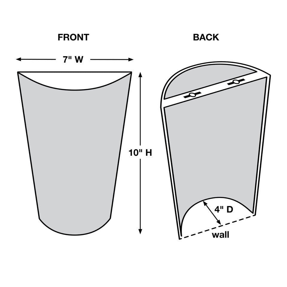 Shade for Frosted Marble Glass Conical Sconce (Glass Shade Only)