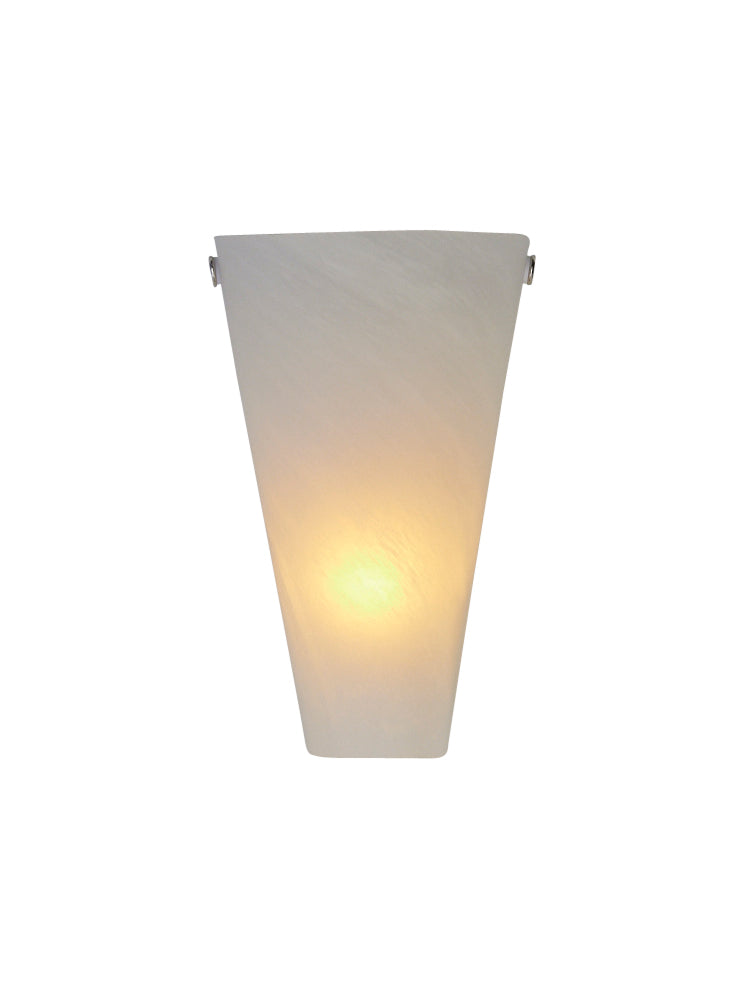 Frosted Marble Glass Conical Sconce