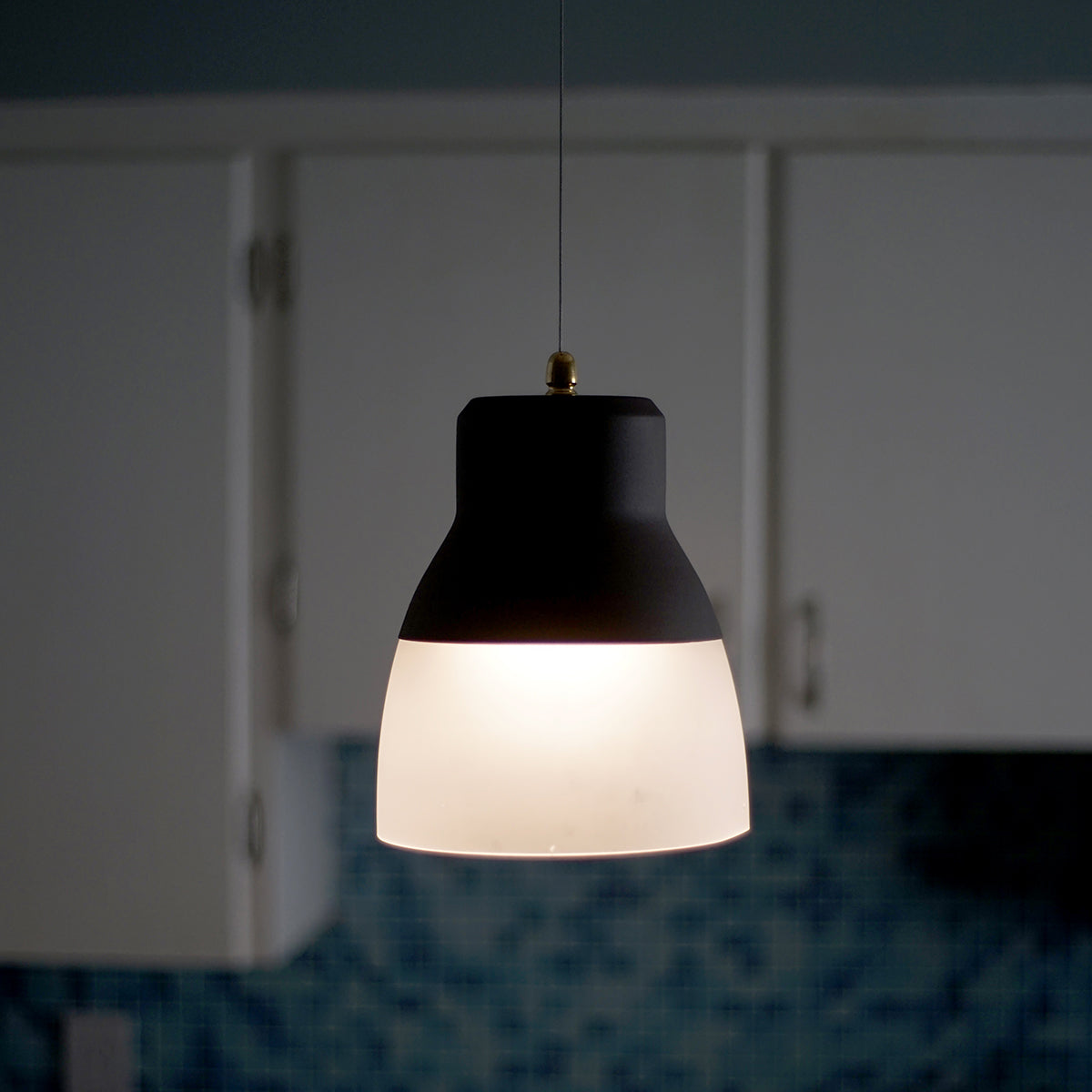 Glass Pendant Light - Brown Bronze
