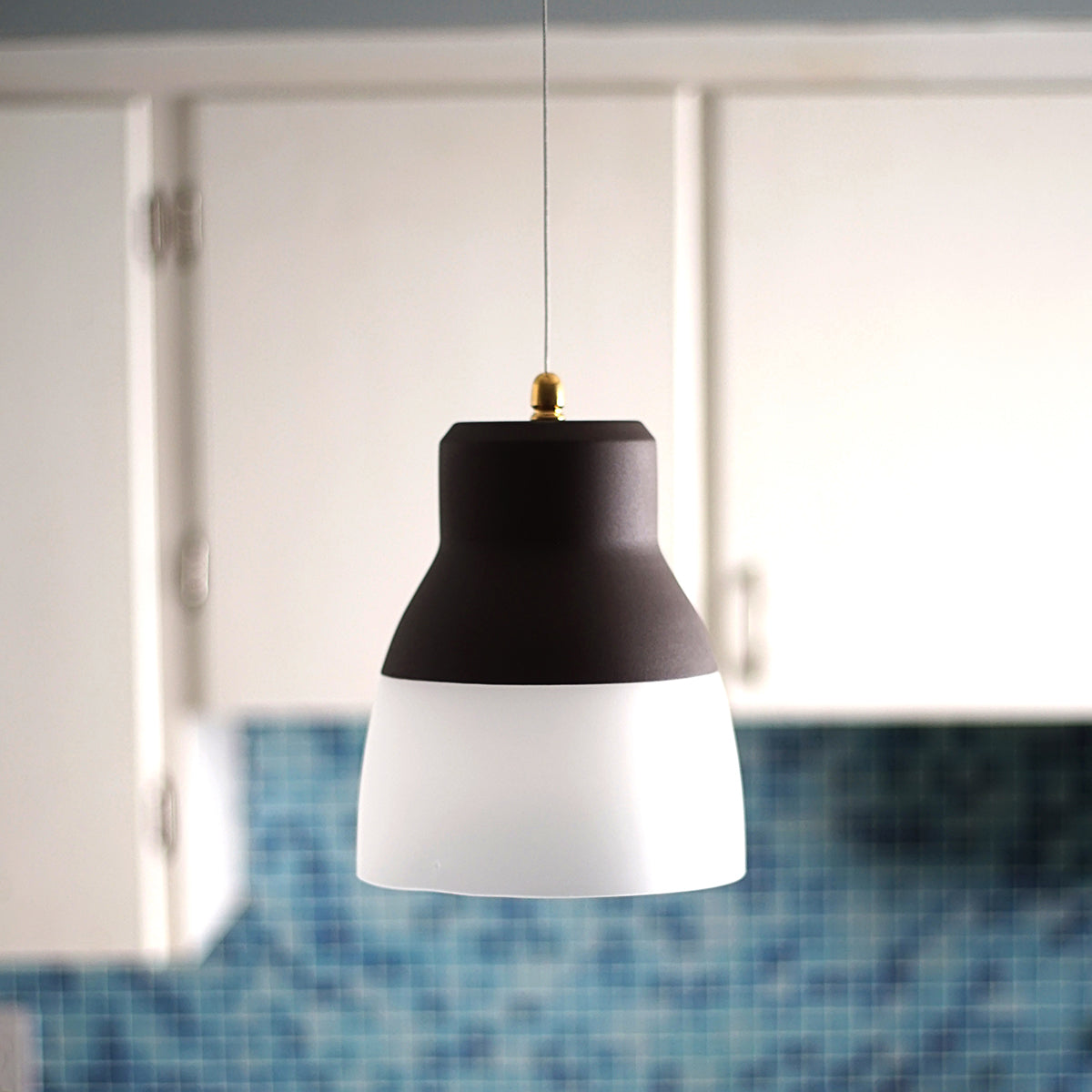 Glass Pendant Light - Brown Bronze