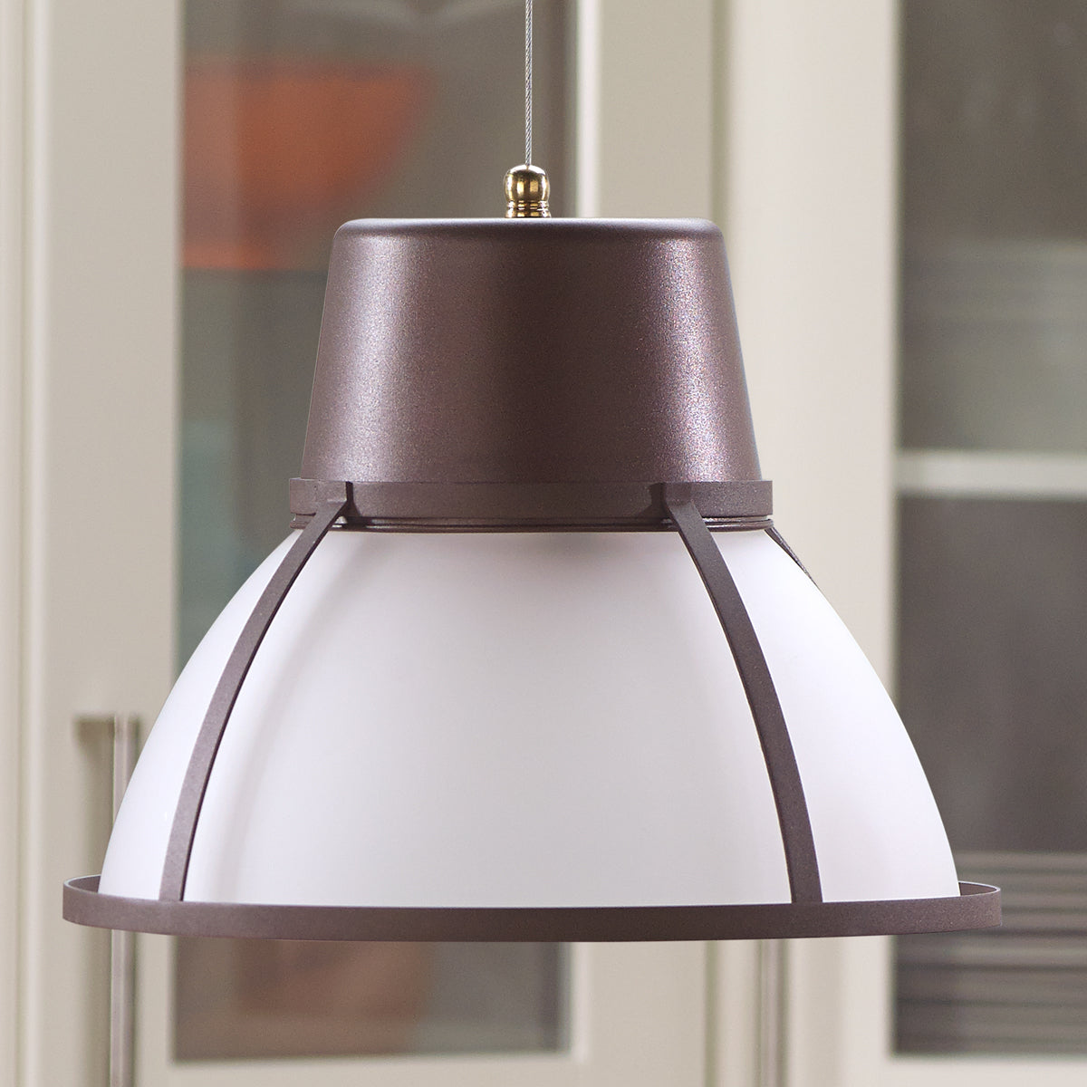 Bente Glass Pendant Light - Brown Bronze