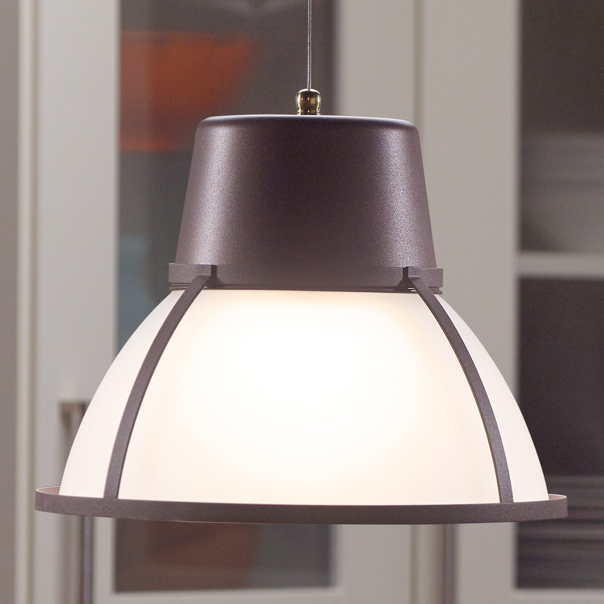 Bente Glass Pendant Light - Brown Bronze