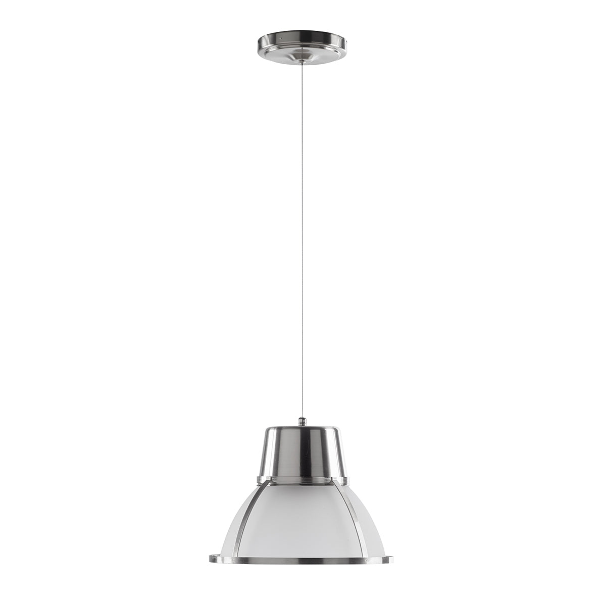 Bente Glass Pendant Light - Silver Chrome Nickel