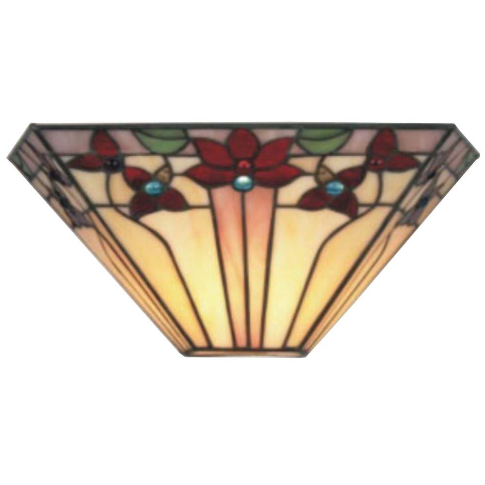 Tiffany Sconce - V Shaped Creme