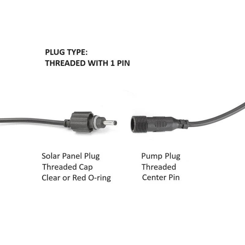 2050PKDT Solar-On-Demand Kit with Battery Pack for Pouring/Cascade Fountain on Metal Stand *Threaded Plugs