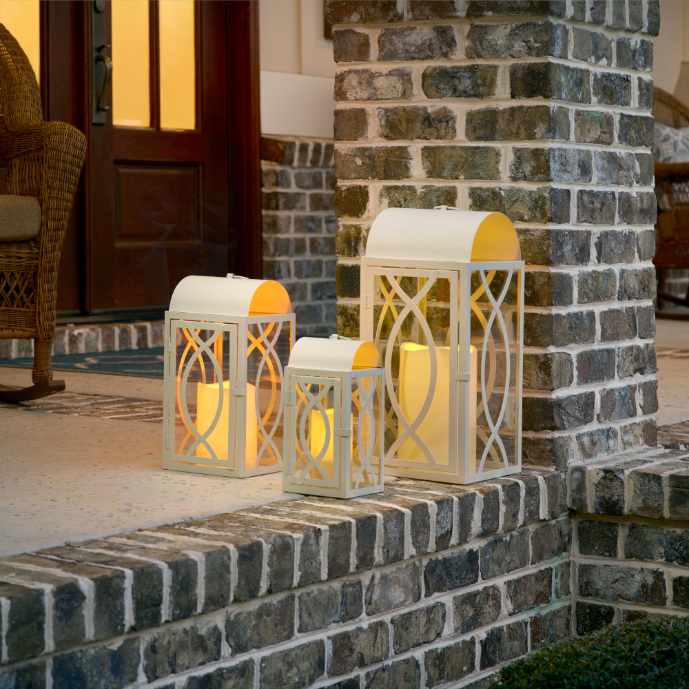Rogan Candle Lanterns (Set of 3) - White