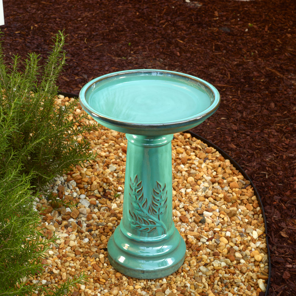 Wingate Ceramic Traditional Birdbath