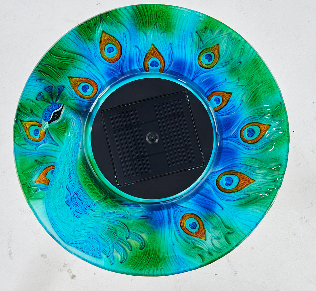 Mounting Ring for Birdbath Solar Panel in Round Reservoir