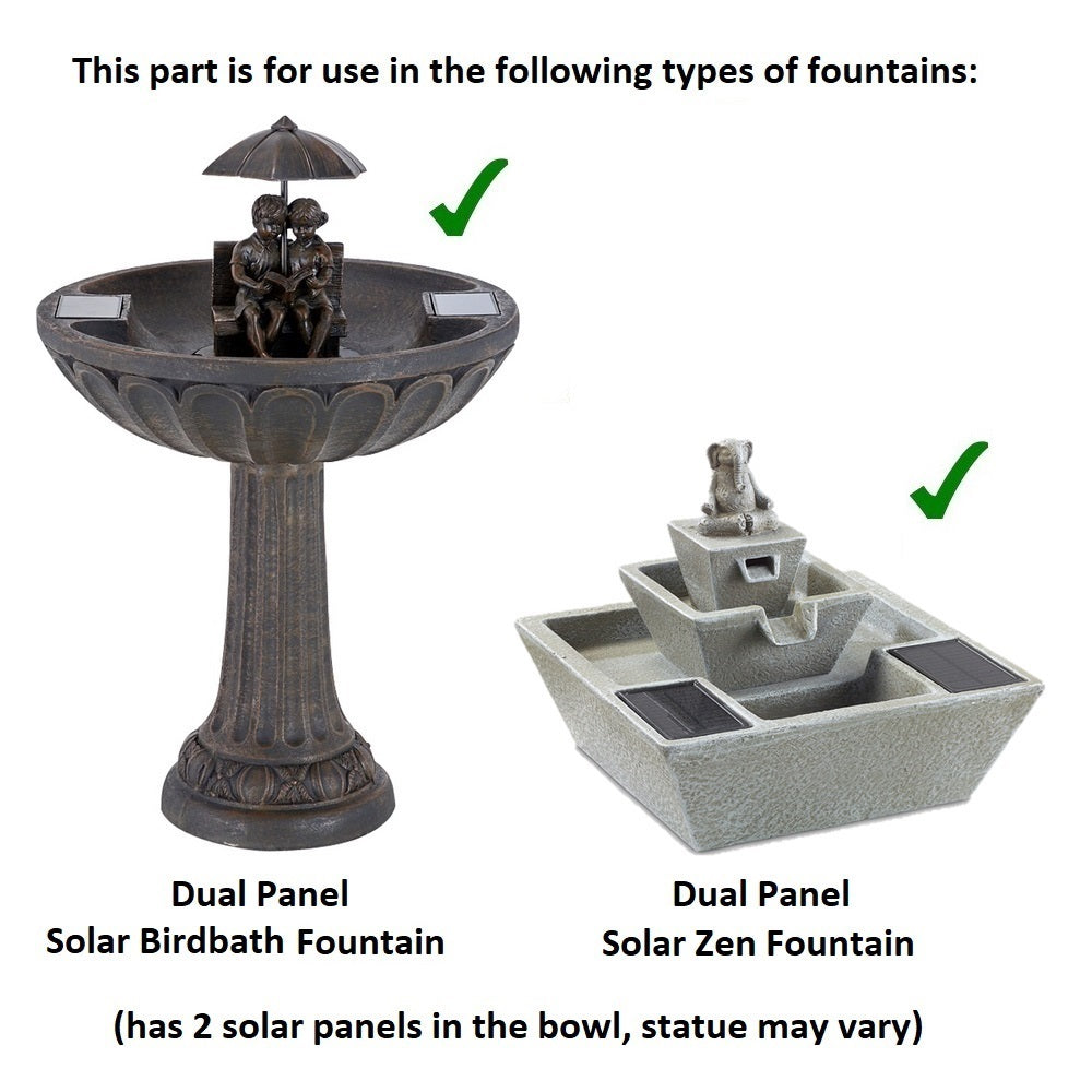 SP-160XC3 Pump with 2 plugs attached (for Umbrella Birdbath Fountain) *DISCONTINUED, Replaced by SP-160X12T