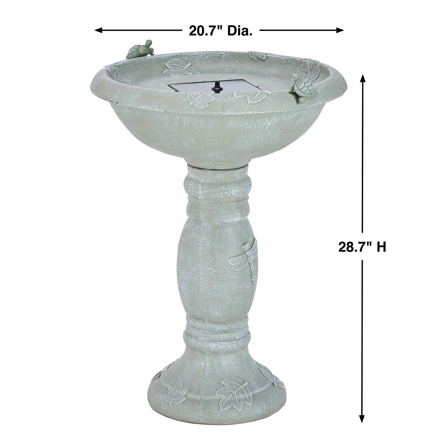 Country Gardens Solar Birdbath