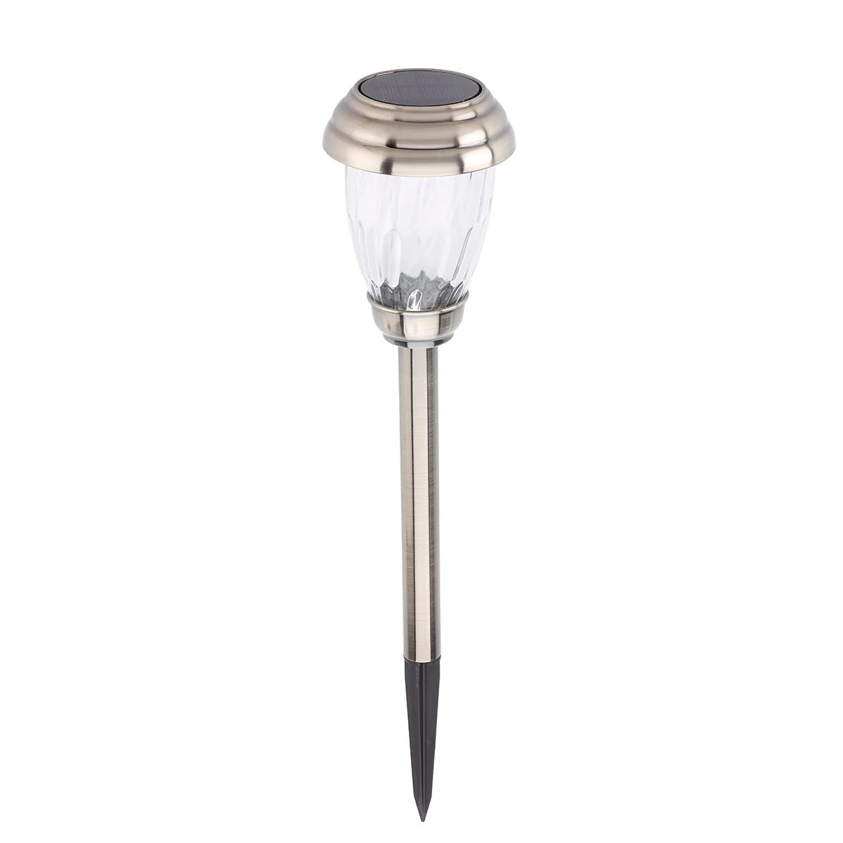1 Charleston Solar Path Light - Pewter