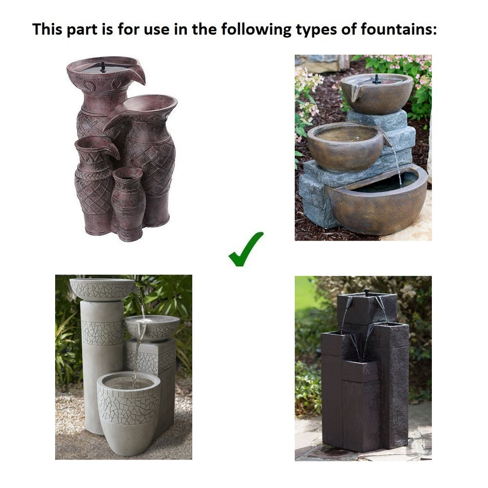 SP-160X03 Pump with 12" cable attached (for Cascading Pillar Fountain) *DISCONTINUED, Replaced by SP-160X03T