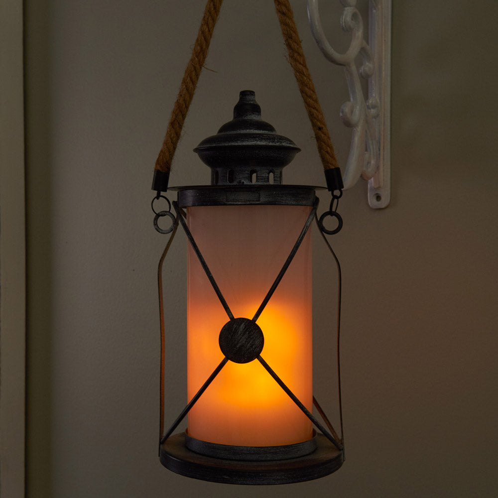 Walden Candle Lantern with Dancing LED Flame