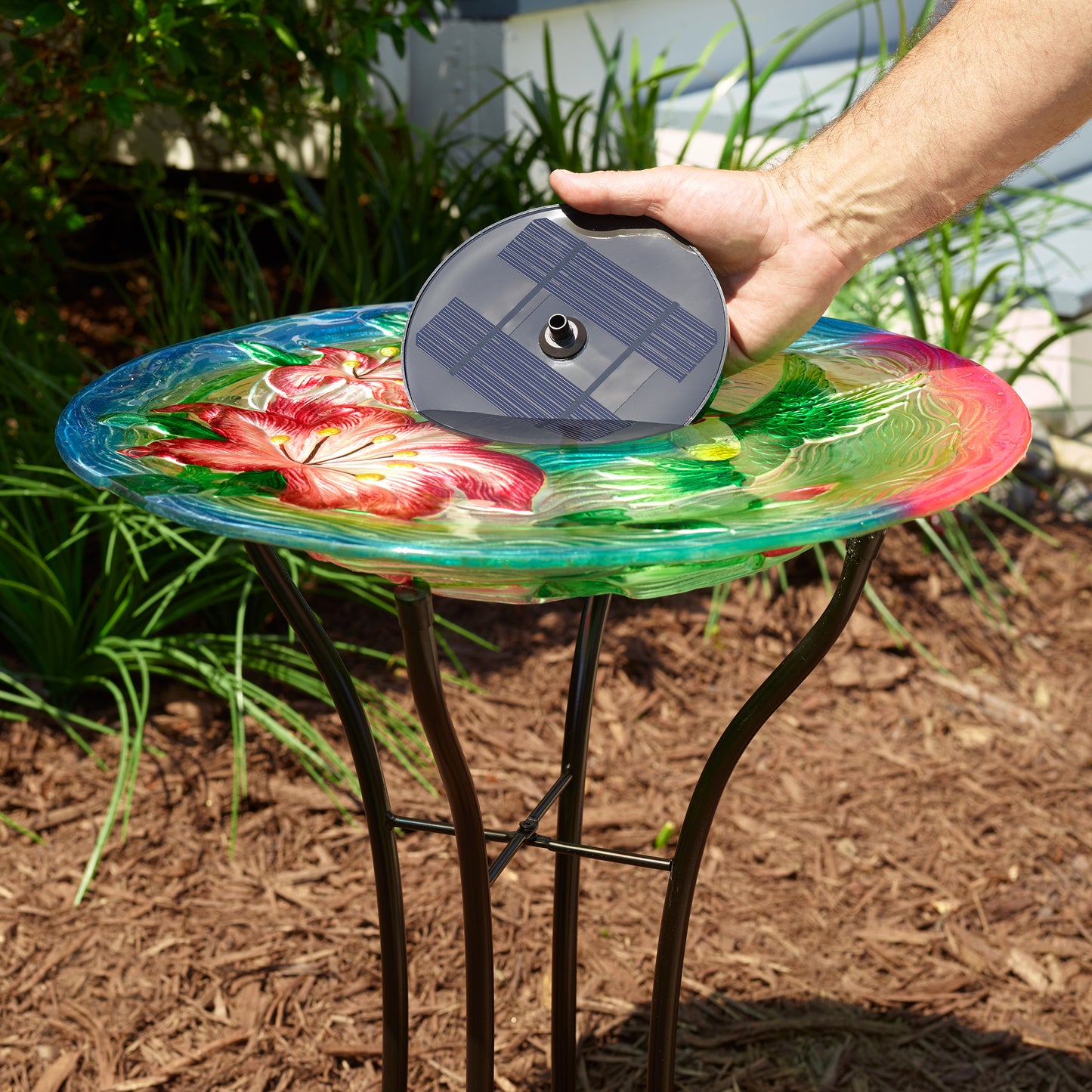 Aquanura LP Solar Birdbath Insert for Traditional Birdbaths