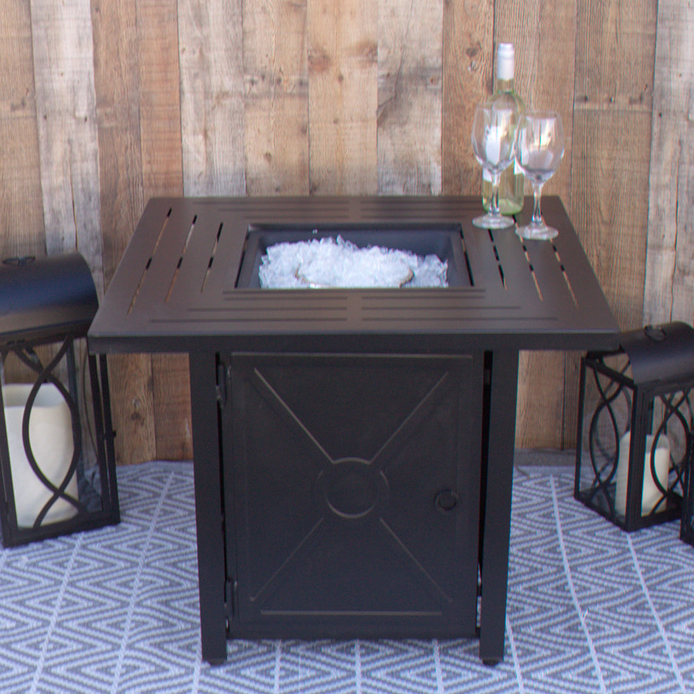 Ashbury 30" Square Outdoor Patio Fire Pit - Bronze