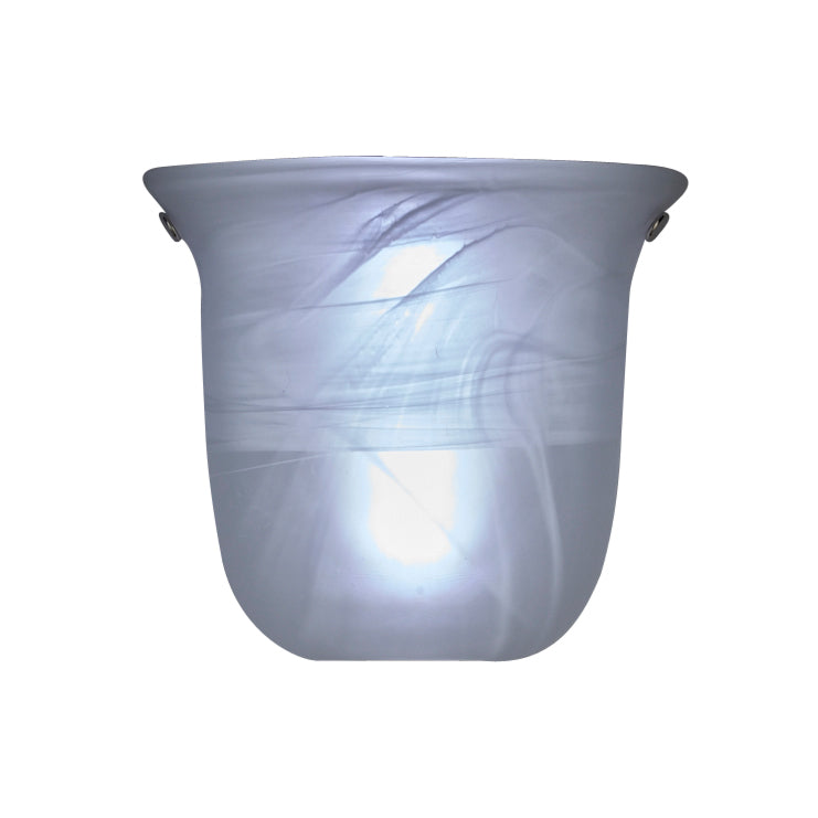 Frosted Marble Glass Bell Shape Sconce