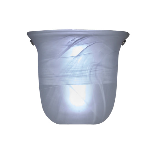 Frosted Marble Glass Bell Shape Sconce