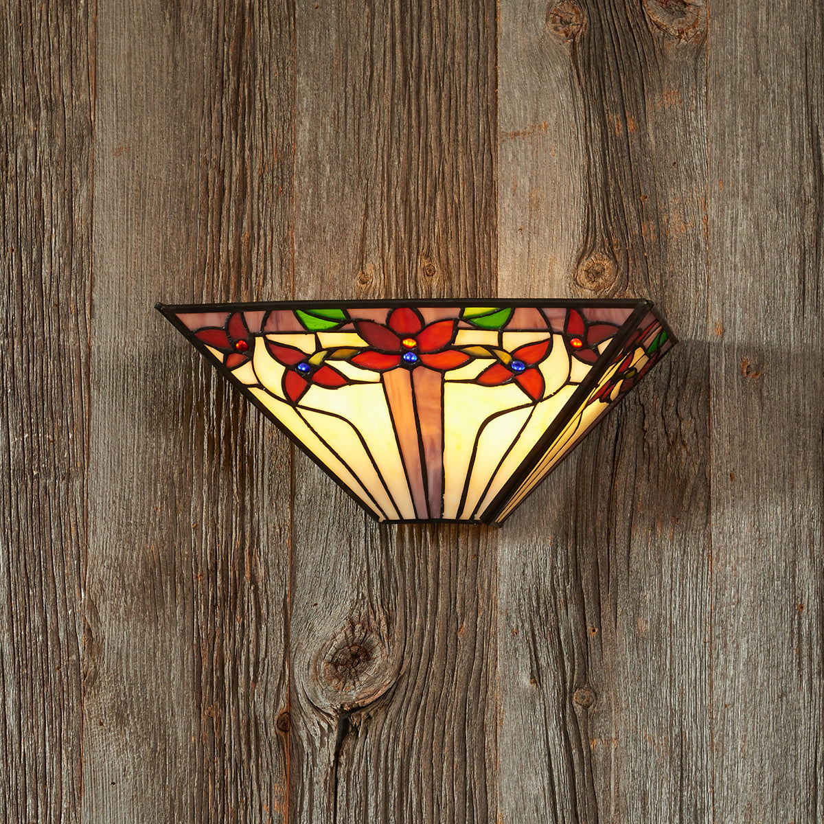 Tiffany Sconce - V Shaped Creme