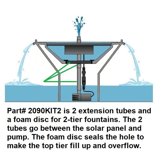 Tube Kit for 2-Tier Solar Fountains