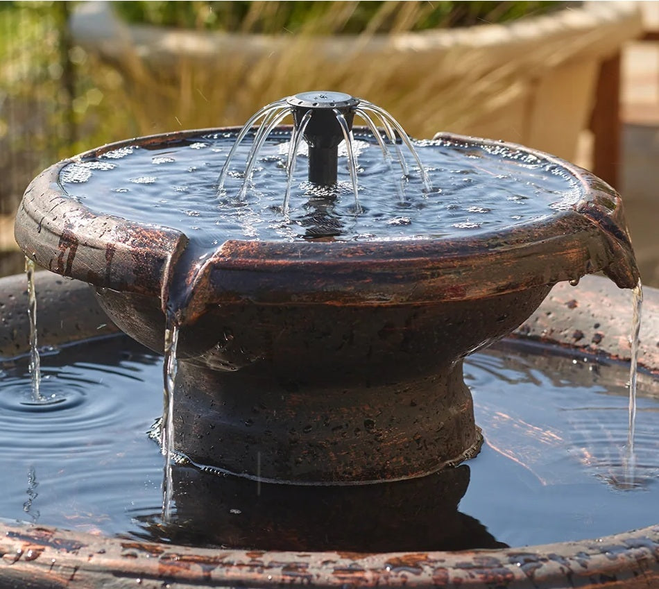 Fountain Head Kit for IntelliSolar Birdbaths & IntelliSolar 2-Tier Fountains (smaller holes)