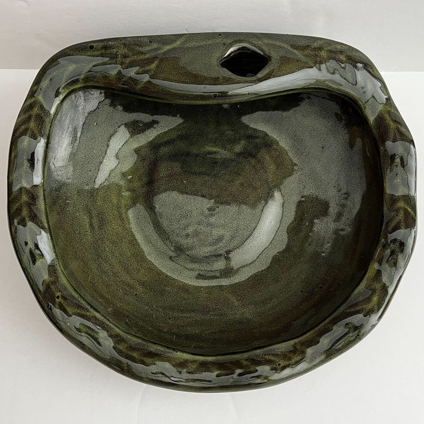 Green Bowl for Ceramic Tabletop Fountain