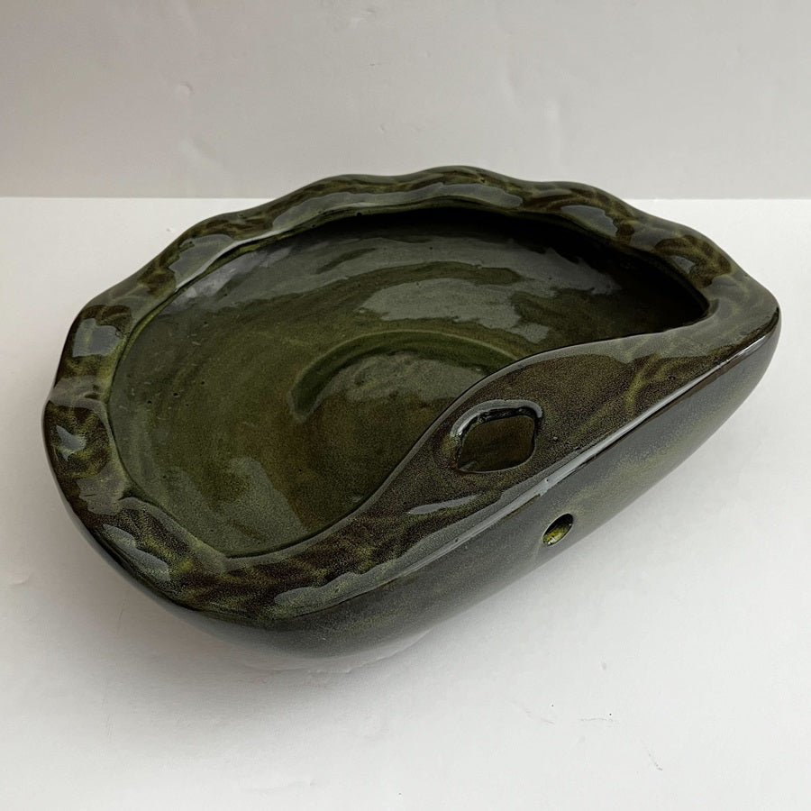 Green Bowl for Ceramic Tabletop Fountain